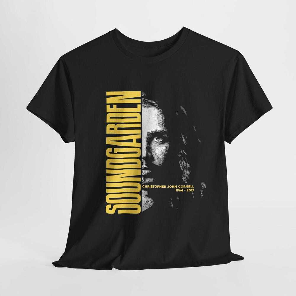Soundgarden Chris Cornell Graphic Tee Grunge Rock Band Shirt
